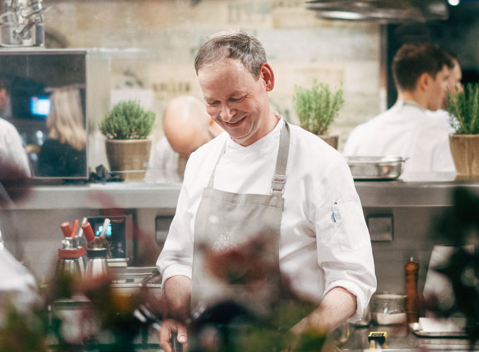 Close-up of Executive Chef Christoph Rüffer at Restaurant Haerlin***