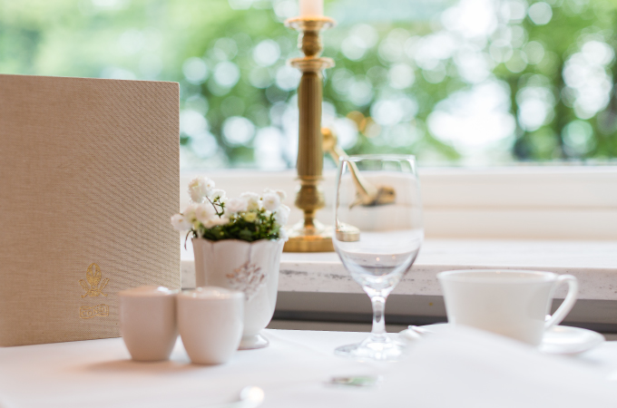 Table set in Café Condi