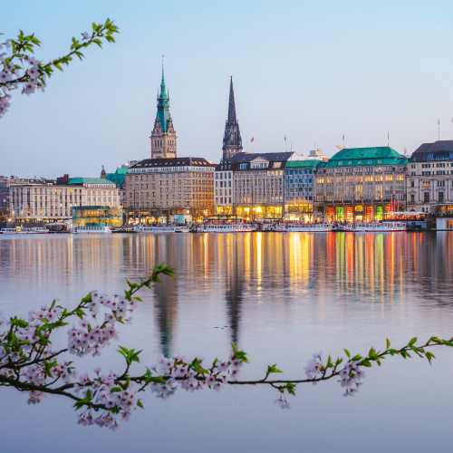 Blick über die Binnenalster